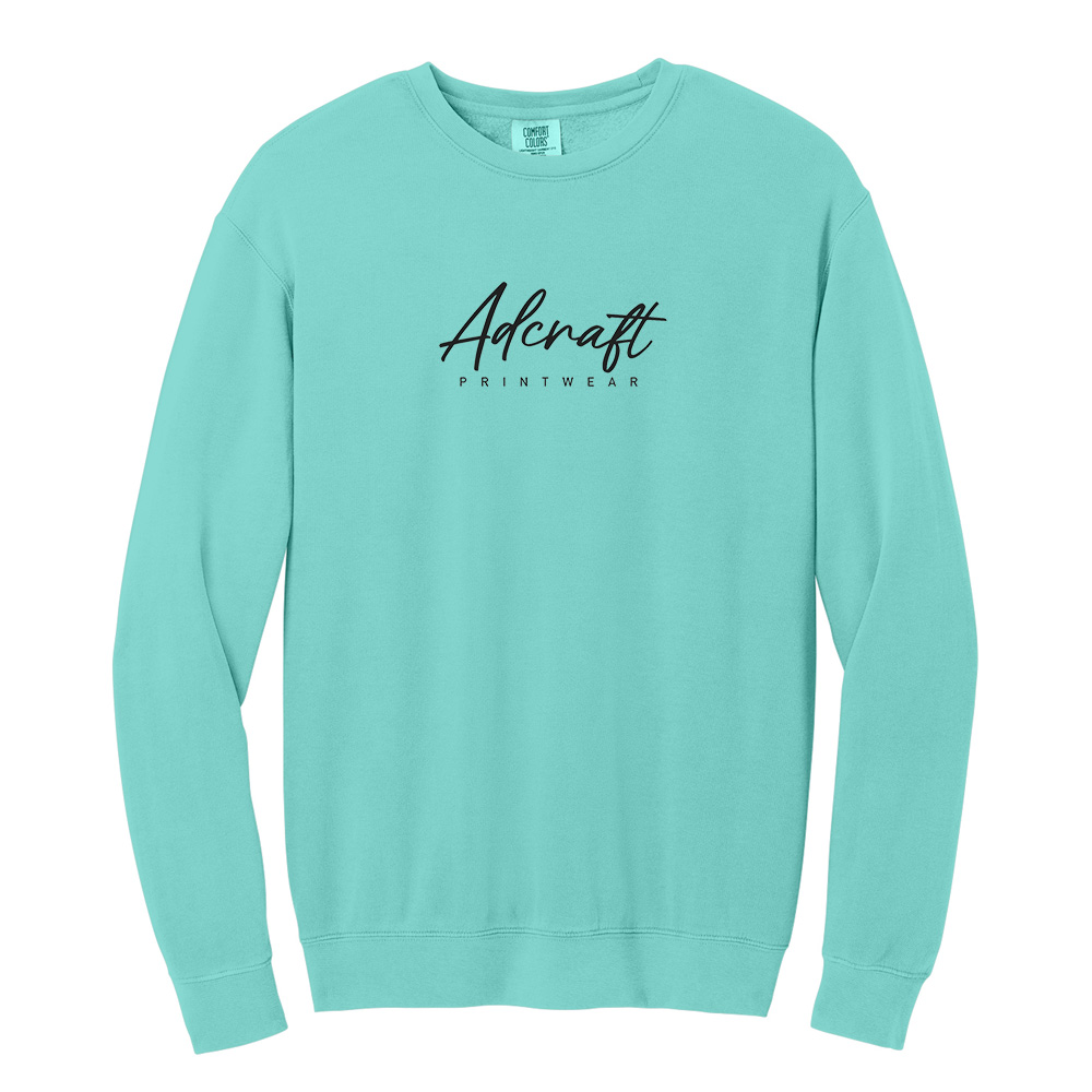 Adcraft Comfort Colors Unisex Lightweight Crewneck Sweatshirt-Chalky Mint