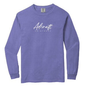 Adcraft Unisex Comfort Colors Heavyweight Ring Spun Long Sleeve Tee-Violet