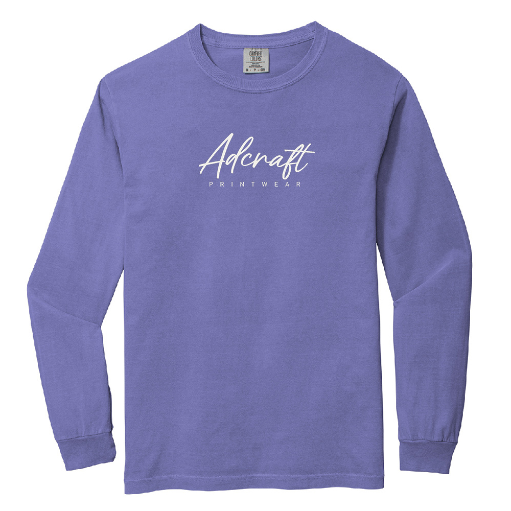 Adcraft Unisex Comfort Colors Heavyweight Ring Spun Long Sleeve Tee-Violet