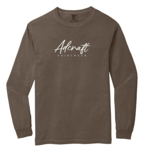 Adcraft Unisex Comfort Colors Heavyweight Ring Spun Long Sleeve Tee-Espresso