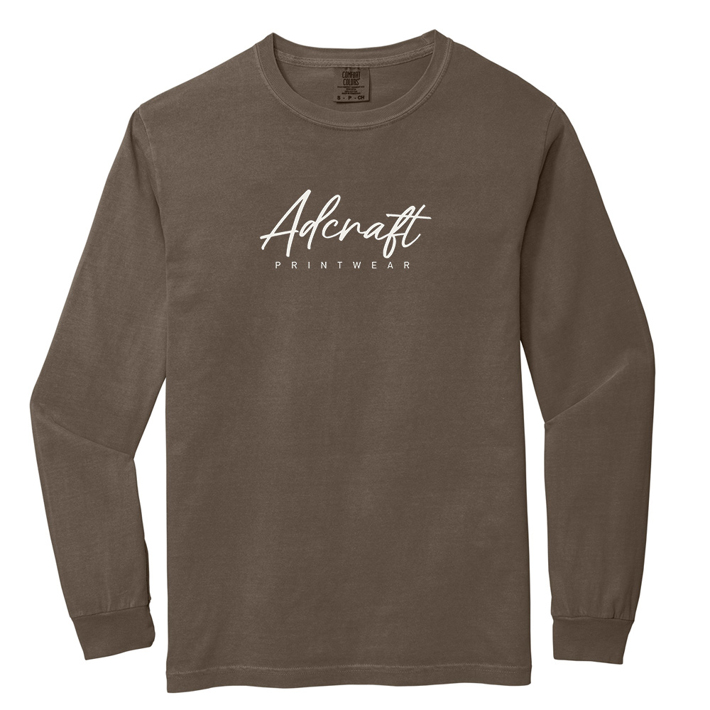 Adcraft Unisex Comfort Colors Heavyweight Ring Spun Long Sleeve Tee-Espresso