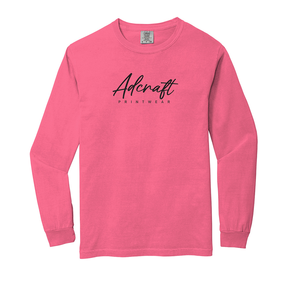 Adcraft Unisex Comfort Colors Heavyweight Ring Spun Long Sleeve Tee-Crunch Berry