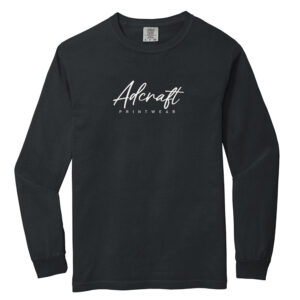 Adcraft Unisex Comfort Colors Heavyweight Ring Spun Long Sleeve Tee-Black