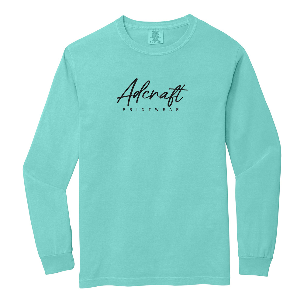 Adcraft Unisex Comfort Colors Heavyweight Ring Spun Long Sleeve Tee-Chalky Mint