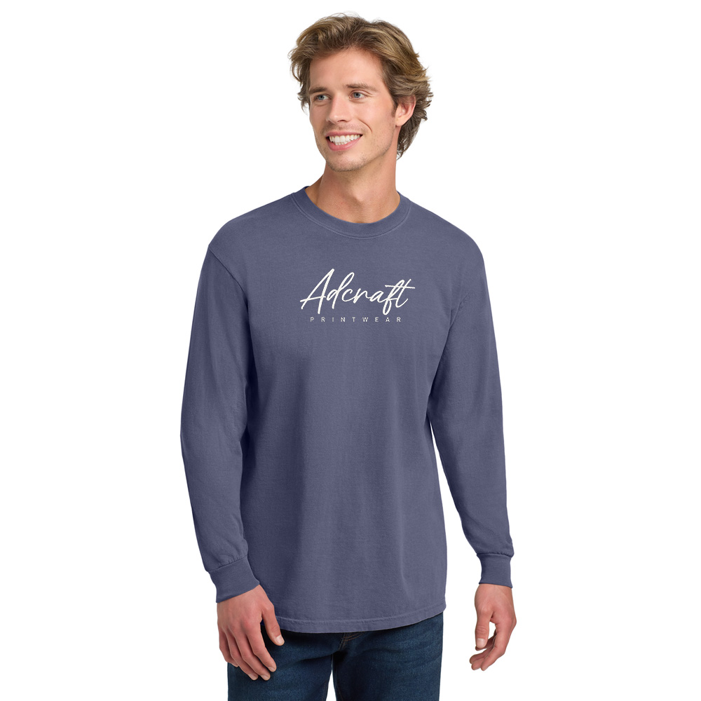 Adcraft Unisex Comfort Colors Heavyweight Ring Spun Long Sleeve Tee-Grape