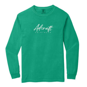 Adcraft Unisex Comfort Colors Heavyweight Ring Spun Long Sleeve Tee-Island Green