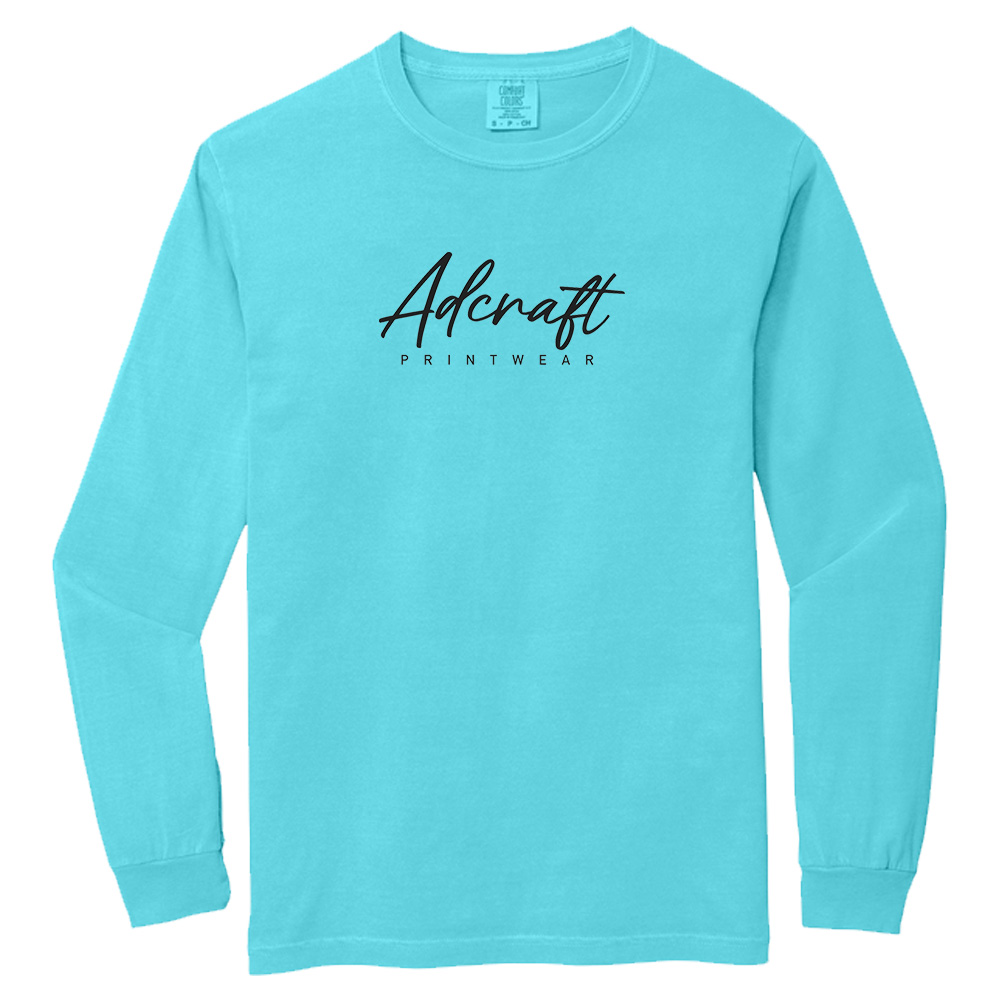 Adcraft Unisex Comfort Colors Heavyweight Ring Spun Long Sleeve Tee-Lagoon