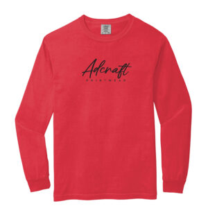 Adcraft Unisex Comfort Colors Heavyweight Ring Spun Long Sleeve Tee-Paprika