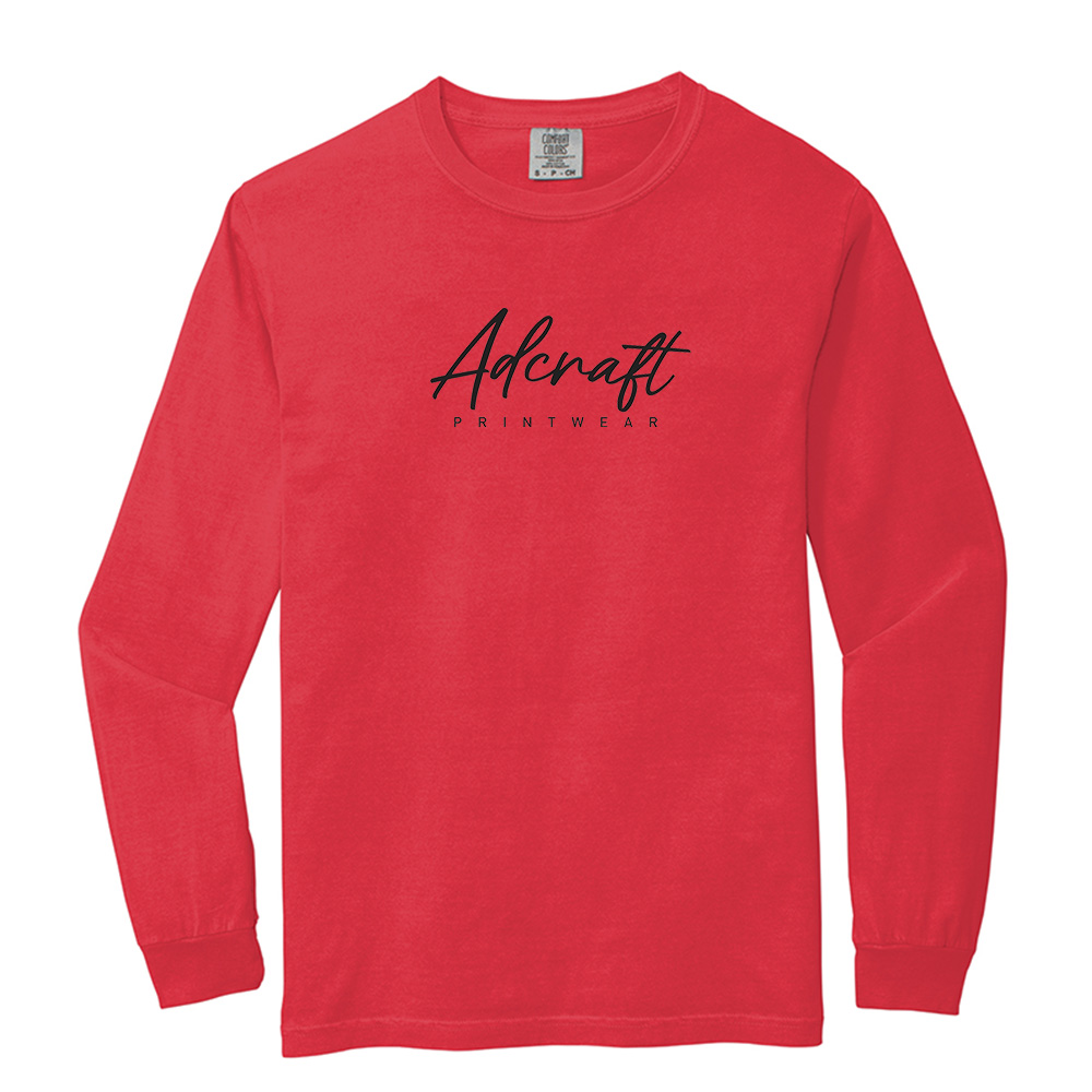 Adcraft Unisex Comfort Colors Heavyweight Ring Spun Long Sleeve Tee-Paprika