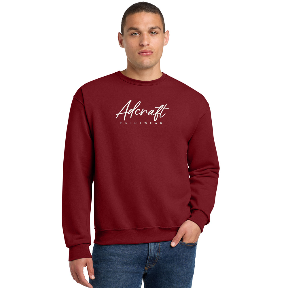 Adcraft Unisex Fleece Crewneck Sweatshirt-Cardinal