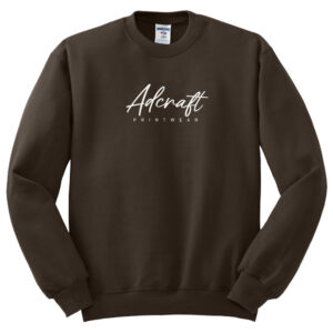 Adcraft Unisex Fleece Crewneck Sweatshirt-Chocolate