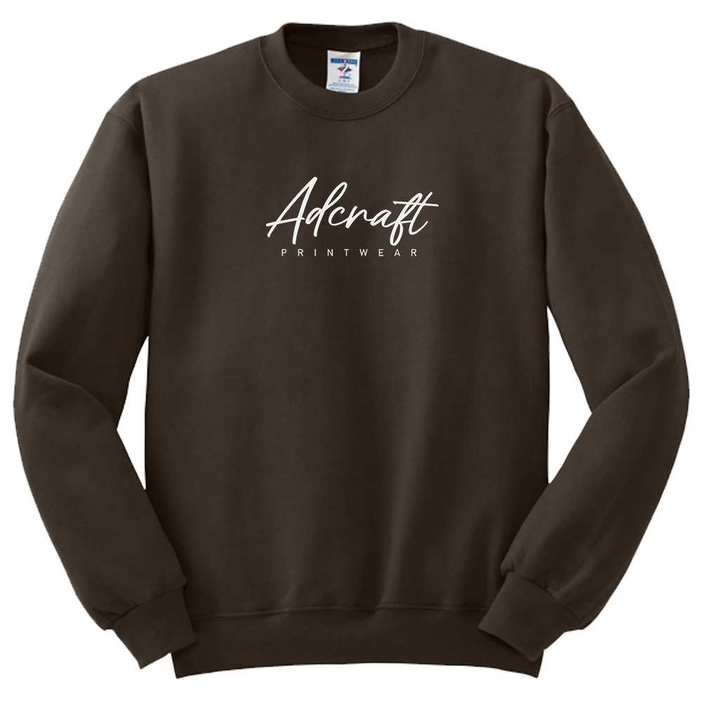 Adcraft Unisex Fleece Crewneck Sweatshirt-Chocolate