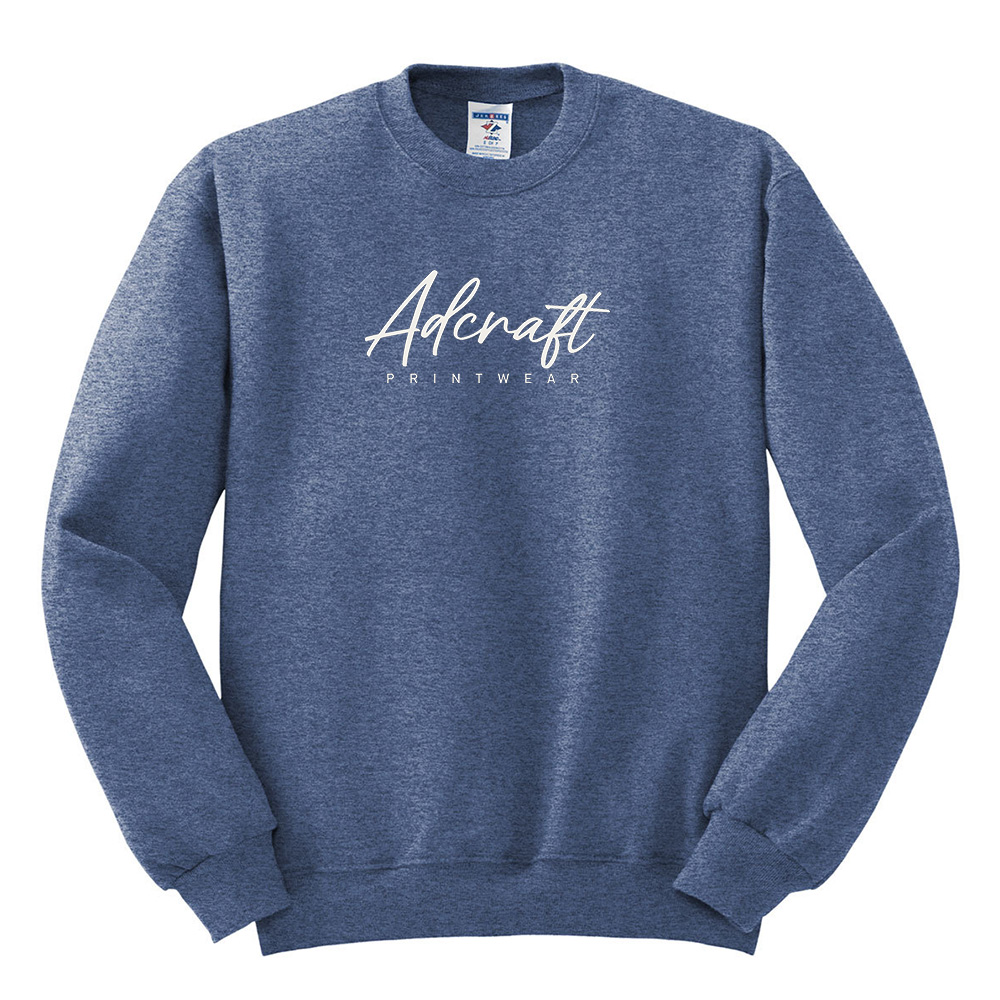 Adcraft Unisex Fleece Crewneck Sweatshirt-Vintage Heather Blue