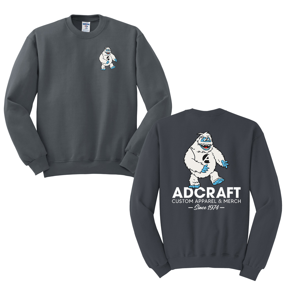 Adcraft Unisex Jerzees NuBlend Crewneck Sweatshirt-Charcoal