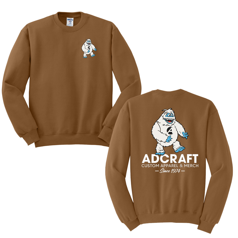 Adcraft Unisex Jerzees NuBlend Crewneck Sweatshirt-Golden Pecan