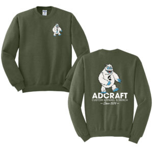 Adcraft Unisex Jerzees NuBlend Crewneck Sweatshirt-Military Green Heather