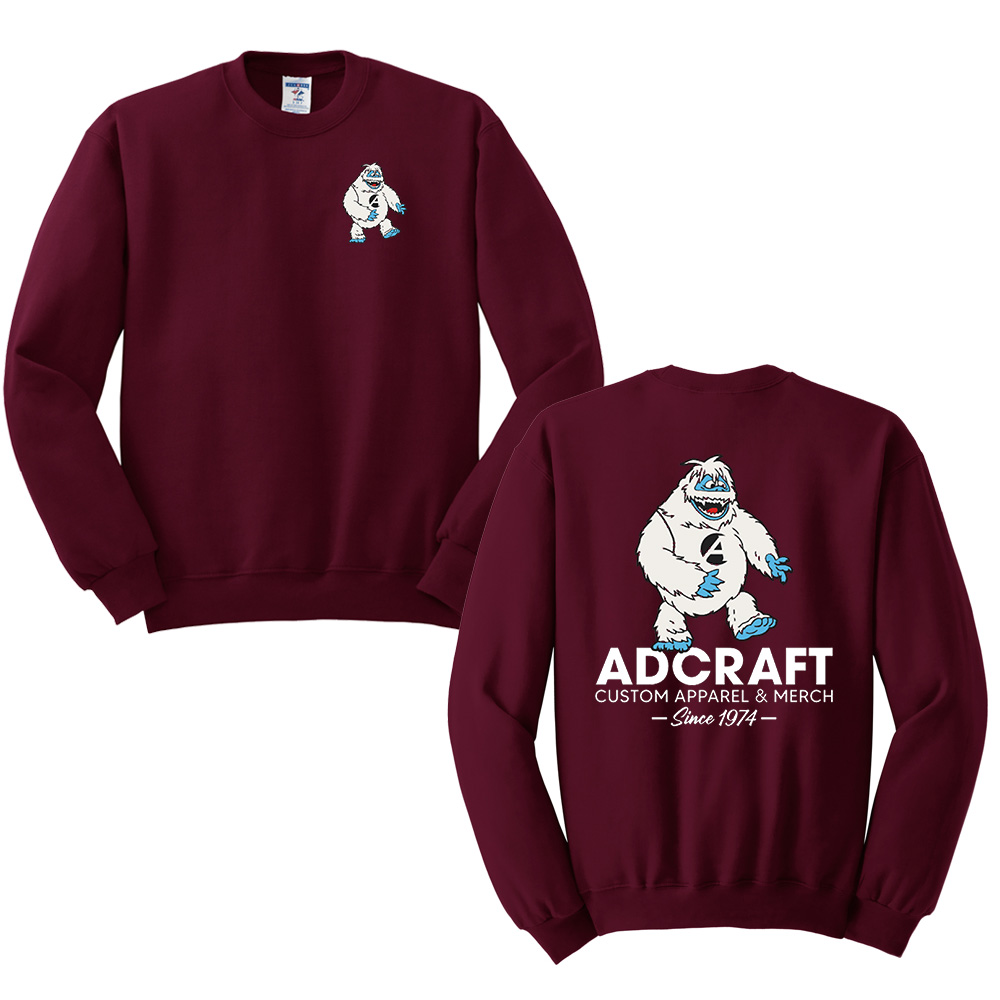 Adcraft Unisex Jerzees NuBlend Crewneck Sweatshirt-Maroon