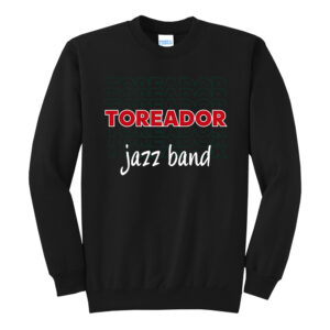 Boone Jazz Band Unisex Fleece Crewneck Sweatshirt-Black