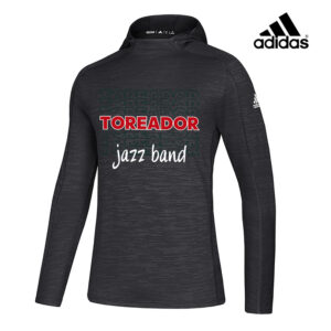 Boone Jazz Band Adidas Men Game Mode lt weight Training Hoodie -Black Melange/Heather (XL-3X)
