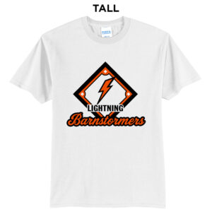 Barnstormers Lightning Tall Short Sleeve Tee-White