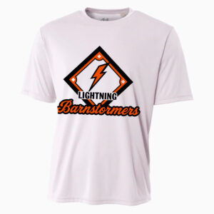 Barnstormers Lightning Adult Cooling Performance Tshirt  -White