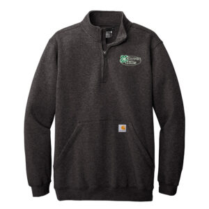Clover Hills Carhartt Midweight 1/4-Zip Mock Neck Sweatshirt Men-Carbon Heather