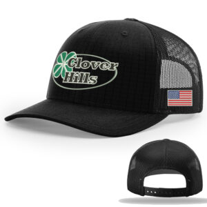 Clover Hills Richardson TACTICAL snap back trucker cap-Black