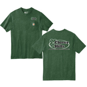 Clover Hills Carhartt Men Workwear Pocket Short Sleeve cotton T-Shirt-North Woods Heather