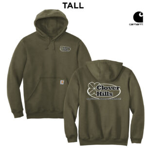 Clover Hills Carhartt Men Midweight Hooded Sweatshirt- TALL -Moss