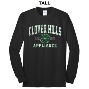 Clover Hills Tall Cotton Long Sleeve Tee-Black