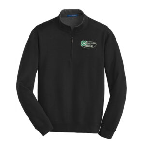 Clover Hills Port Authority Interlock 1/4 Zip Men-Black