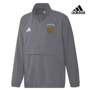 Clinton FFA Adidas Stadium 1/4 zip woven pullover – Team Grey Four (S, XL, 2x)