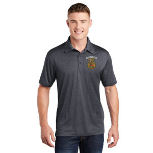 Clinton FFA Men Sport-Tek Heather Contender Polo-Graphite Heather