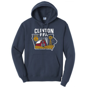 Clinton FFA Unisex Classic Core weight Cozy Pullover Hooded Sweatshirt-Athletic Heather