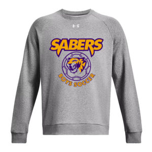 CD Boys Soccer Under Armour UA Rival Fleece Crewneck Sweatshirt-Castle Rock Heather