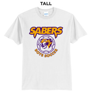 CD Boys Soccer Tall Short Sleeve Tee-White