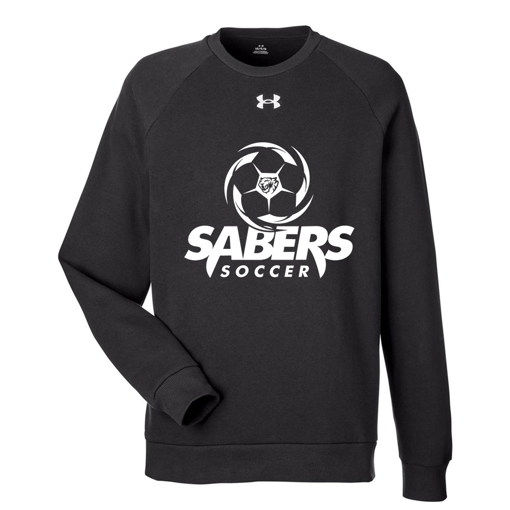 CD Boys Soccer Under Armour UA Rival Fleece Crewneck Sweatshirt Adult-Black