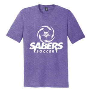 CD Boys Soccer Unisex Premium Short Sleeve Tri Blend Tee-Purple Frost