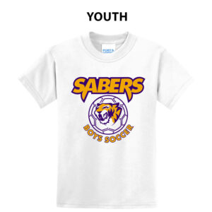 CD Boys Soccer Youth Short Sleeve Tee-White