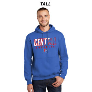 DC Boys Swimming Tall Fleece Hooded Sweatshirt-Royal