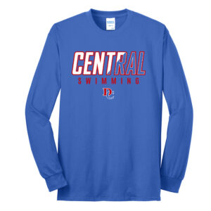 DC Boys Swimming Unisex Cotton Long Sleeve Tee-Royal