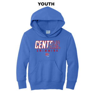 DC Boys Swimming Youth Fleece Hooded Sweatshirt-Royal