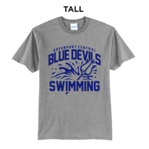 DC Boys Swimming Tall Cotton Short Sleeve Tee-Athletic Heather