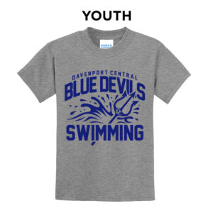 DC Boys Swimming Youth Short Sleeve Tee-Athletic Heather