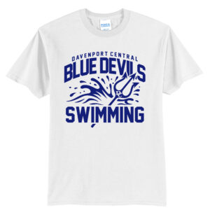DC Boys Swimming Unisex Short Sleeve Tee-White