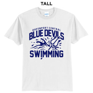 DC Boys Swimming Tall Cotton Short Sleeve Tee-White