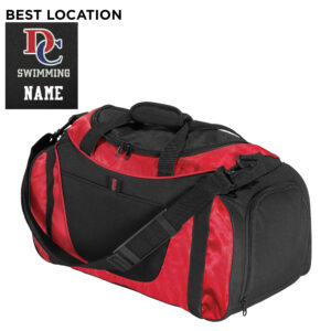 DC Boys Swimming Port Authority Small Two-Tone Duffel-Red/Black