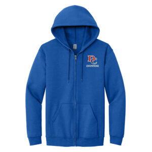 DC Boys Swimming Adult Company Classic Full-Zip Hooded Sweatshirt-Royal