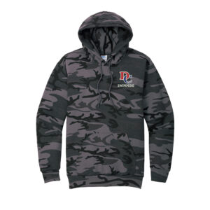 DC Boys Swimming Unisex Core Fleece Camo Pullover Hooded Sweatshirt-Black Heather Camo