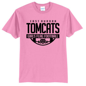 EA Girls Flag Football Unisex Short Sleeve Tee-Candy Pink